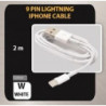 Lighting Cable 2M Certified Apple charge/sync APP-MCA-2W - WHITE
