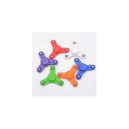Spinner Fidger PRO With Chrome Marble - Orange  Green & Baby Blue