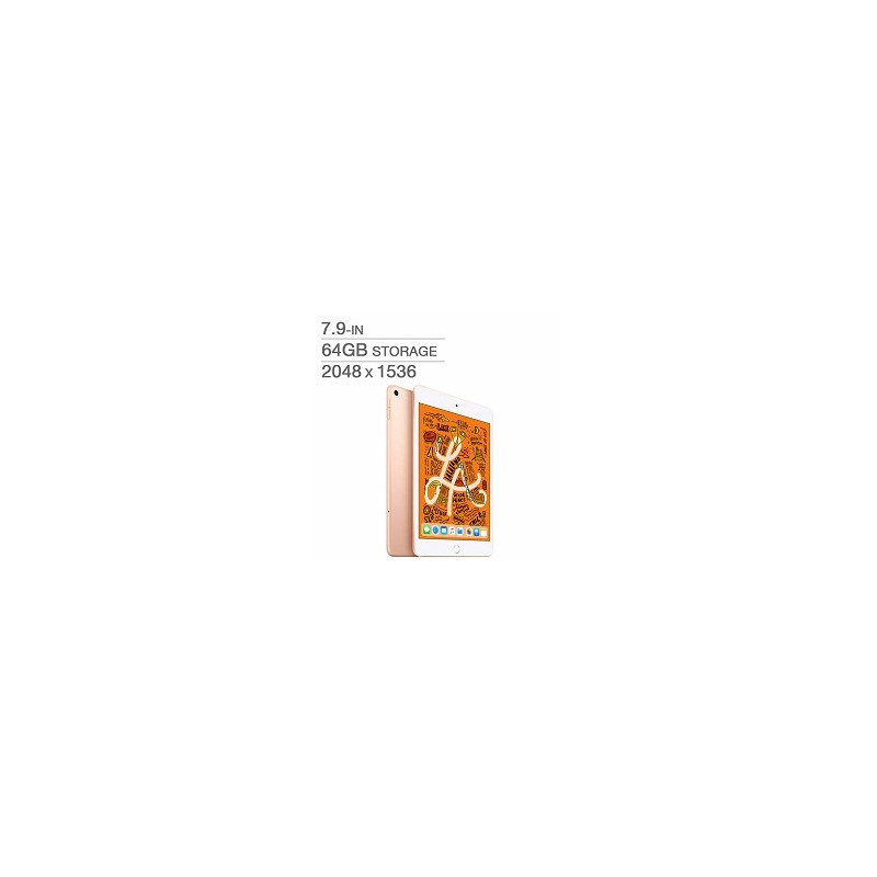 Apple iPad Mini 5 Gen 79'' 64Go A12 Bionic Wi-Fi Blanc / Or MUQY2VC/A