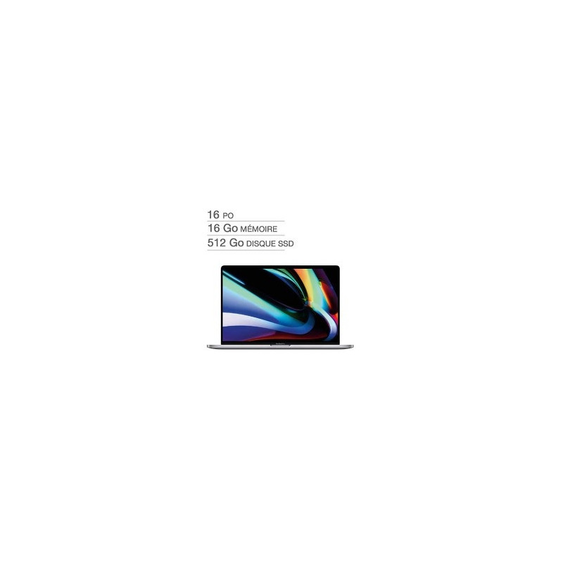 Apple MacBook PRO 16'' i7 16GB 512GB SSD Grey MVVJ2C/A - FRENCH