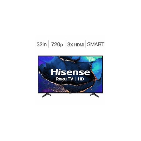 Télévision DEL 32'' 32H4G 720p Roku Smart WI-FI Hisense	