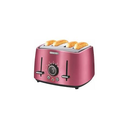 Electric Toaster 4 slots STS 6074RD Metallic Red Sencor New